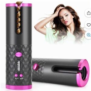 Emlimmy Automatic Hair Curler - Black and Pink